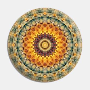 Flower Of Life Mandala (Sun-kissed) Pin