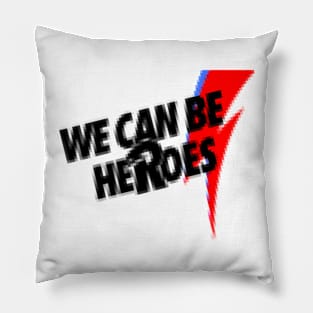 David Bowie Ziggy Stardust Pixel Art Pillow