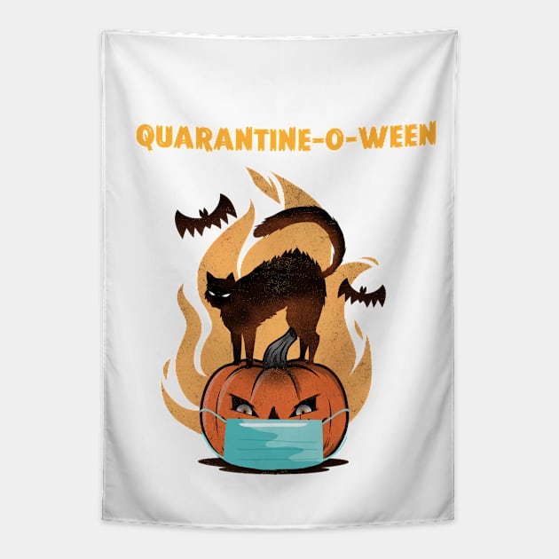 Quarantine-o-ween Halloween 2020 Tapestry by Live Together