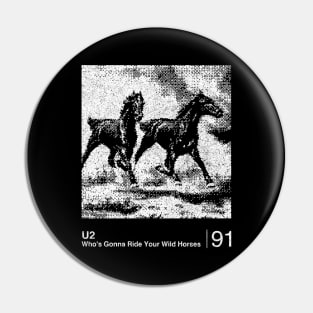 U2 / Minimalist Graphic Design Fan Artwork Pin