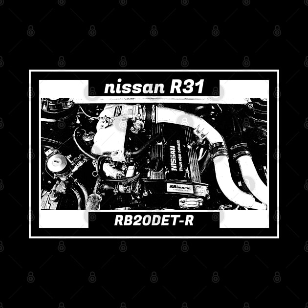 NISSAN SKYLINE GTS R31 ENGINE (Black Version) by Cero