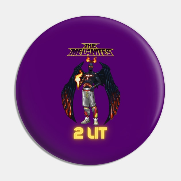 2 LIT (Purple) Pin by The Melanites