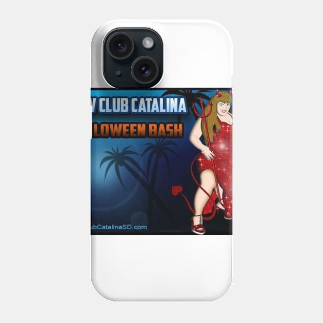 BBW Club Catalina's Halloween Boo Bash Devil Phone Case by catalina1967