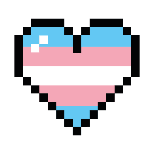 Trans 8-bit heart T-Shirt