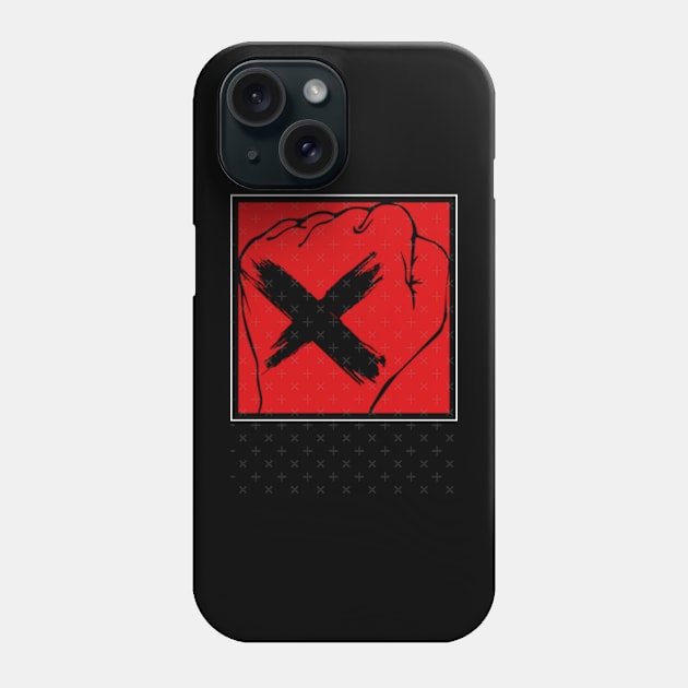 Straight Edge Hand Phone Case by perdewtwanaus