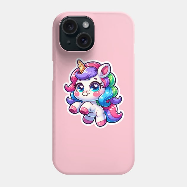 Kawaii Unicorn Phone Case by TranquilAsana