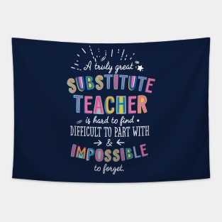 A truly Great Substitute Teacher Gift - Impossible to forget Tapestry