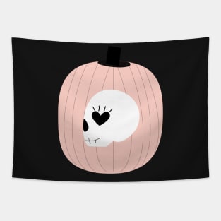 Skull Pumpkin Tapestry