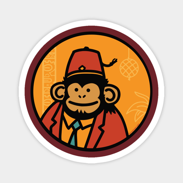 Sammy The Chimp Magnet by zerostreet