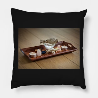 Smoking sage ritual objects Pillow