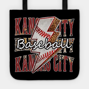 Graphic Baseball Kansas City Proud Name Team Vintage Tote
