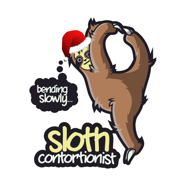 Contortionist Shirt Funny Sloth Bending Yoga Christmas Gift by TellingTales