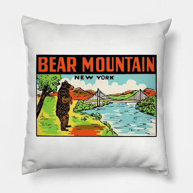 Bear Mountain National Park Pillow by zsonn