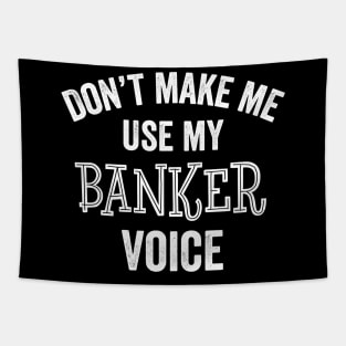 Funny Banker Banking Teller Manager Banks Gift Idea Tapestry