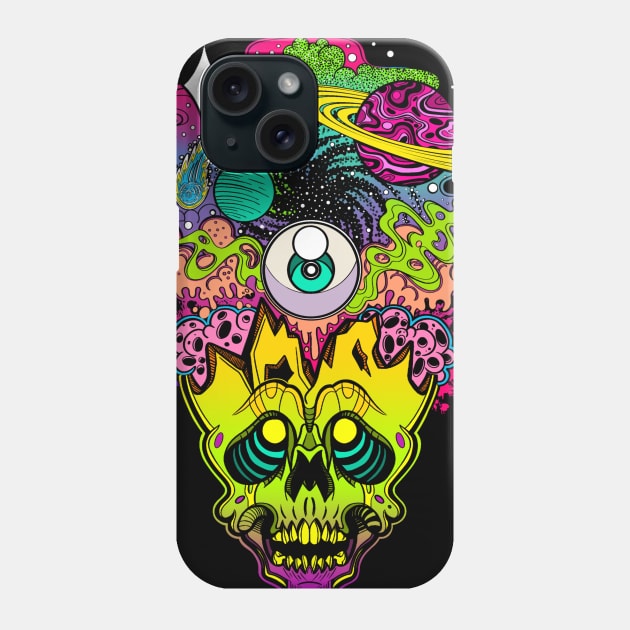 Cranium Cosmos Phone Case by InkyMcStapleface