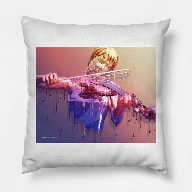 Weeping Violin Pillow by Rick Borstelman