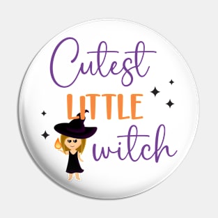 Halloween, Cute Little Witch Pin