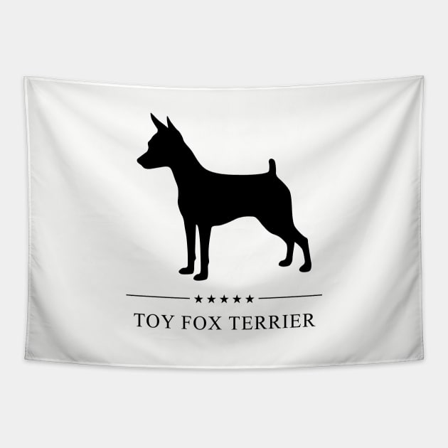 Toy Fox Terrier Black Silhouette Tapestry by millersye