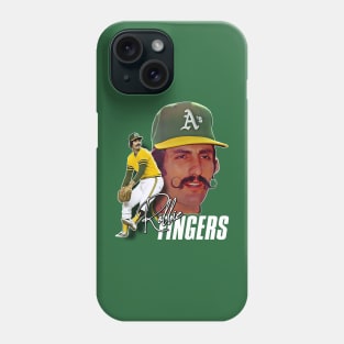 Retro Rollie Fingers Handlebar Tribute Phone Case