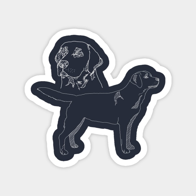 Labrador Magnet by blurryfromspace