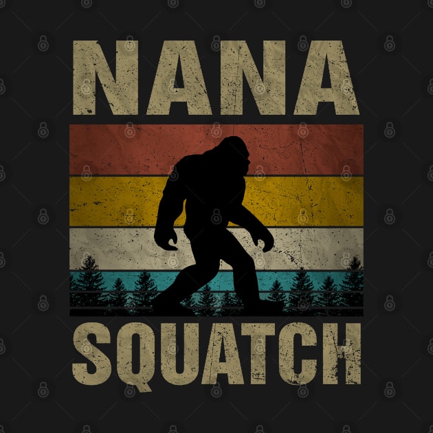 Nana Squatch Bigfoot Nana Sasquatch Yeti Family Matching by snnt