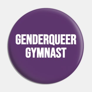 GENDERQUEER GYMNAST (white text) Pin