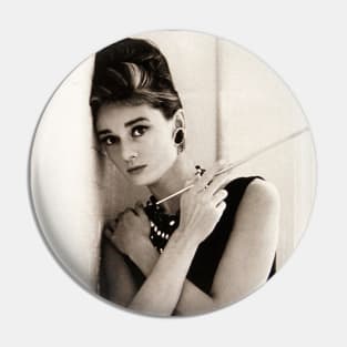 Audrey Hepburn Cigarette Photo Pin