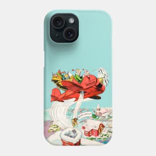 Give skates for a nice Christmas in the snow Vintage Retro Comic Phone Case