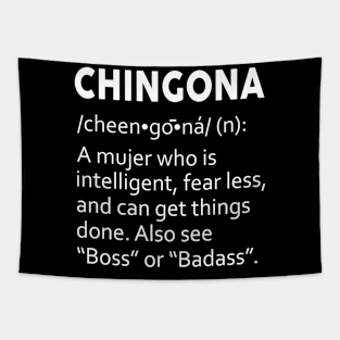 Chingona Definition Funny Tapestry