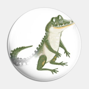 Cute Alligator Drawing Pin