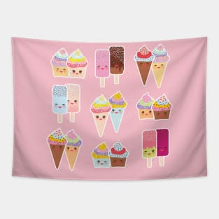 Cupcakes, Ice Cream and Ice Lolly Tapestry