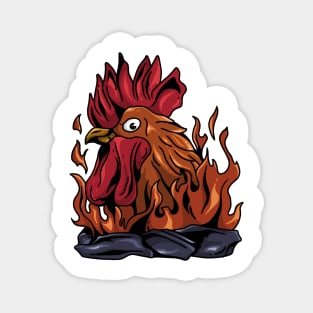 Chicken burn Magnet