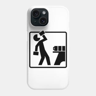 Drinking Pictrogram (black) Phone Case