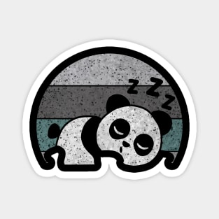 vintage sleeping panda Magnet