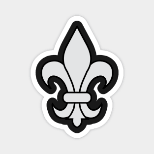 fleur de lis (silver) Magnet