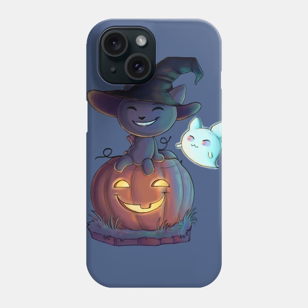 Potion Paws Pumpkin Scene Phone Case by bittentoast