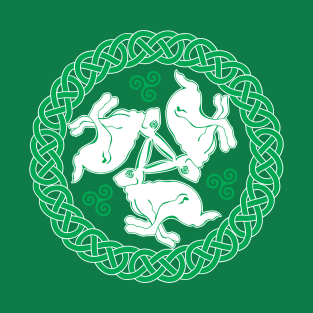 Celtic Triskele Hares T-Shirt