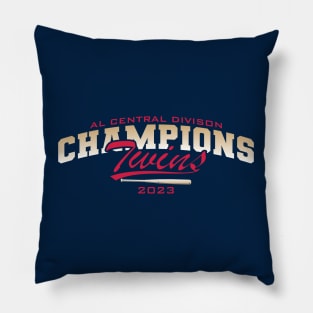 Twins AL CENTRAL Division 2023 Champs Pillow