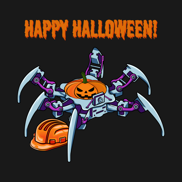 Robot Spider #1 Halloween Edition by Merch By Engineer