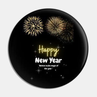 Happy New Year Pin