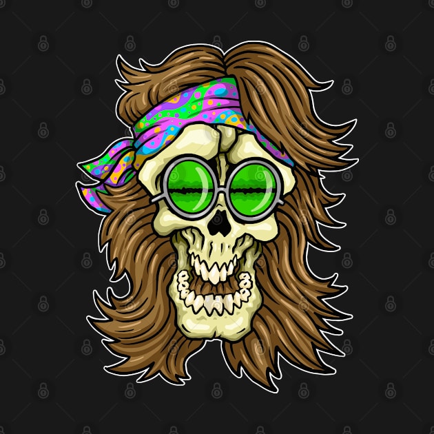 Hippie Skull by Laughin' Bones