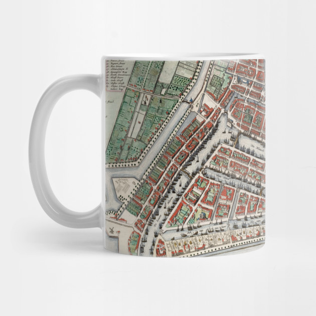 Vintage Map of Rotterdam Netherlands (1649) 2 - Rotterdam ...