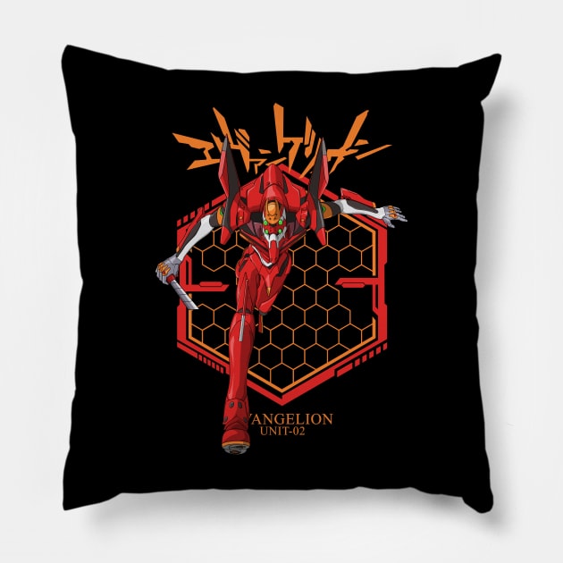 Evangelion Unit-02 Pillow by svthyp