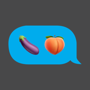 Eggplant and Peach T-Shirt