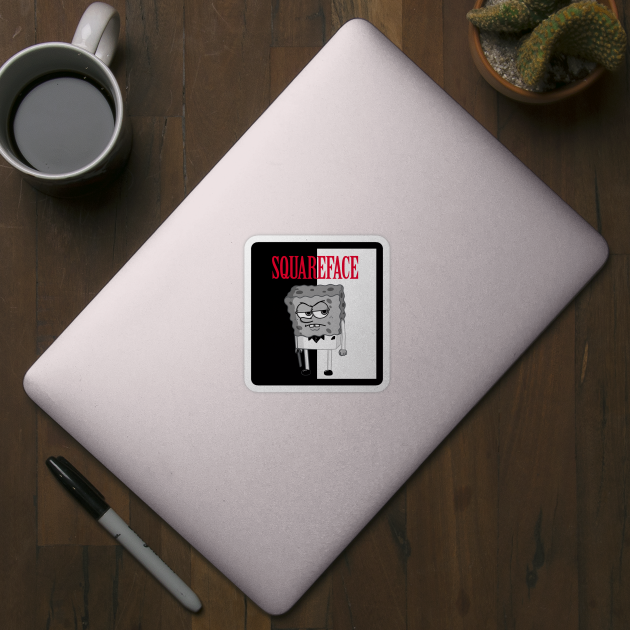 Squareface! - Spongebob - Sticker