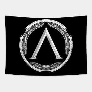 Spartan Warrior Symbol Tapestry