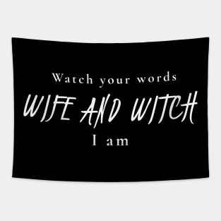 FUNNY WITCH Tapestry