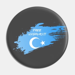 FREE UYGHURS Pin