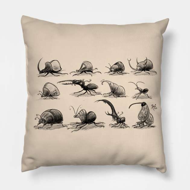 Coleopteros Pillow by rogerhoyosp