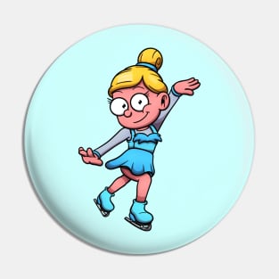 Figure Skating Girl Pin